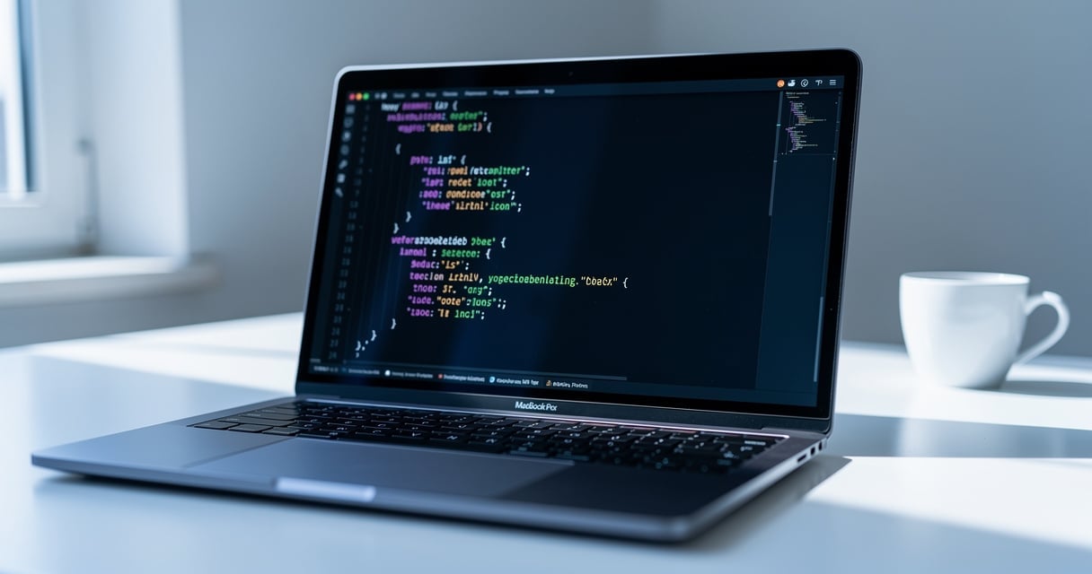 Code JSON-LD de schema markup affiché sur un écran de développeur